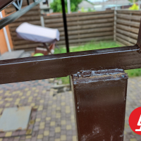 Навес из профнастила