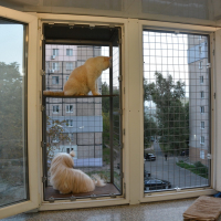 Вольер на окно ПХВ