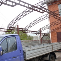 Навес из поликарбоната  POLYGAL